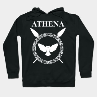 Athena Ancient Greek Goddess Shield Hoodie